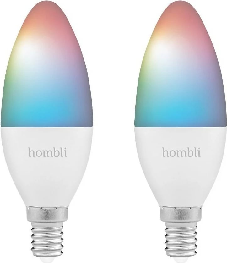 Llambë smart Hombli HBPP-0111, LED, E14, Bullet, Gri, Bardhë