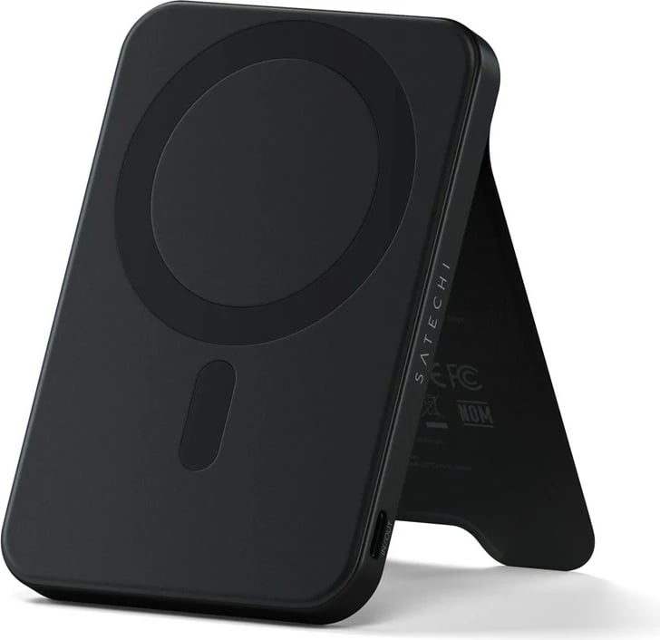 Powerbank Satechi OntheGo 5K me magnet dhe mbajtëse, i zi