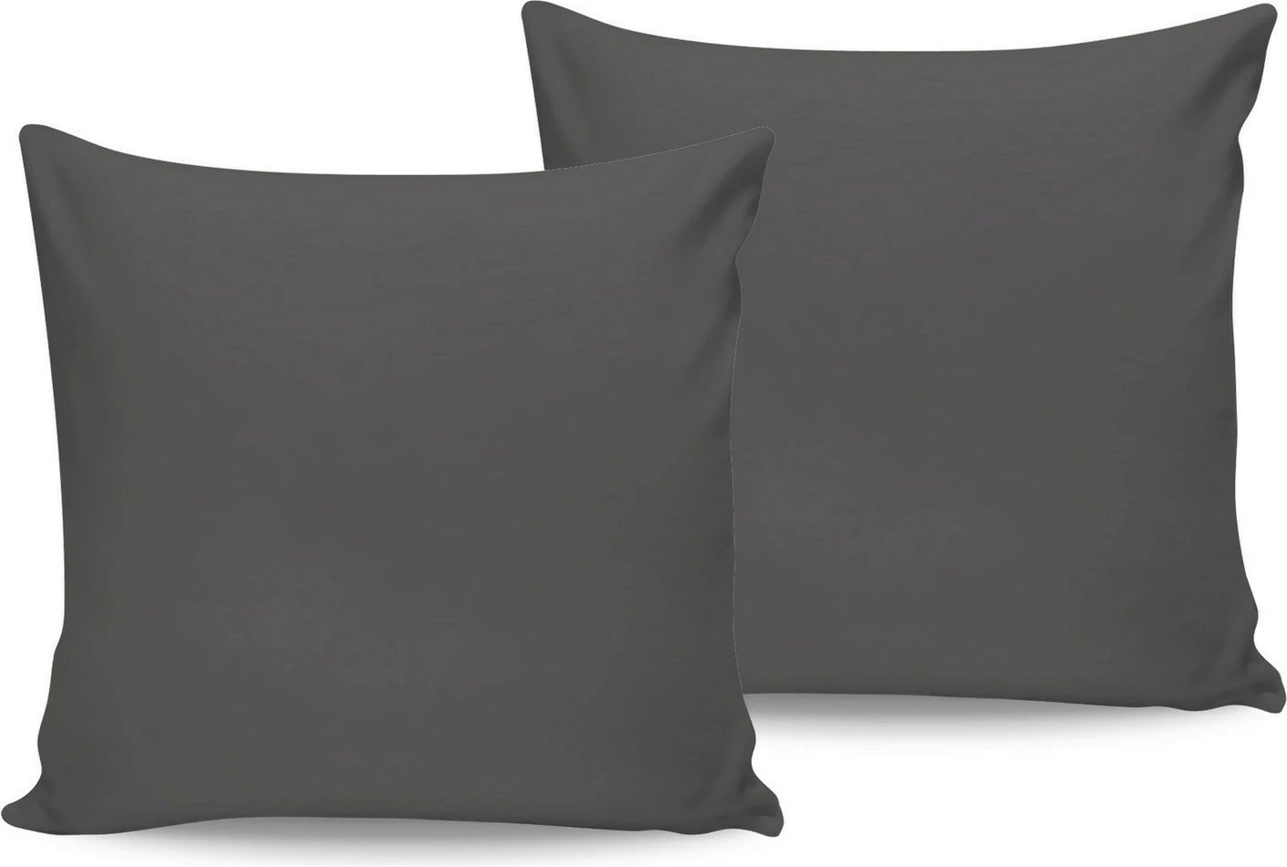 Set këllëfësh jastëku (2 copë), ngjyrë antracit, L'essentiel