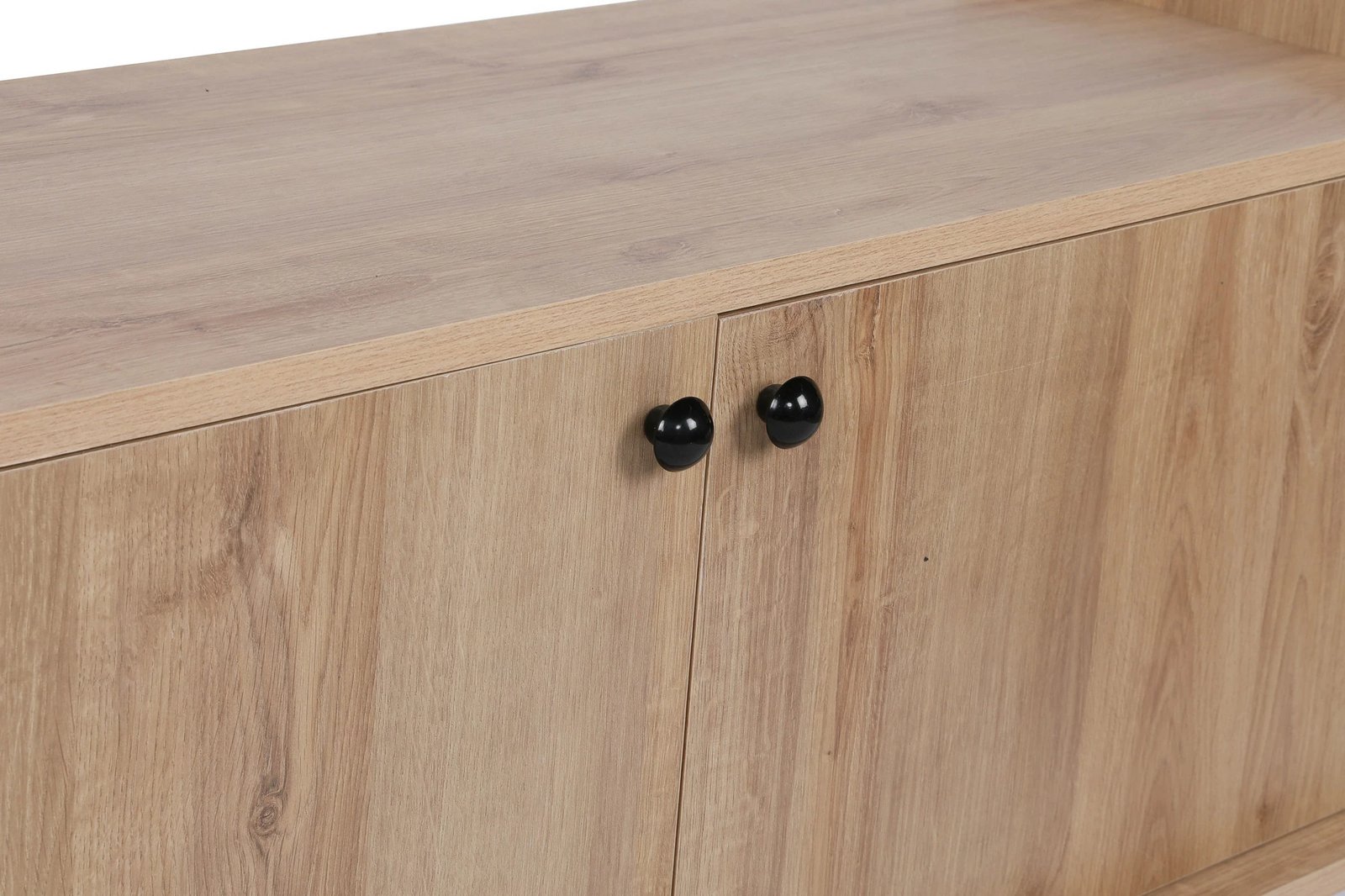 Komodë TV Skye Decor, Astana, ngjyrë lis dhe e zezë