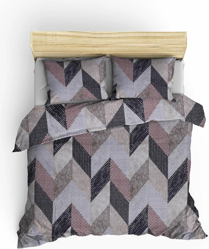 Set mbulesë për jorgan super king, L'essentiel, Ranforce, krem, kafe, bezhë, Anatoli