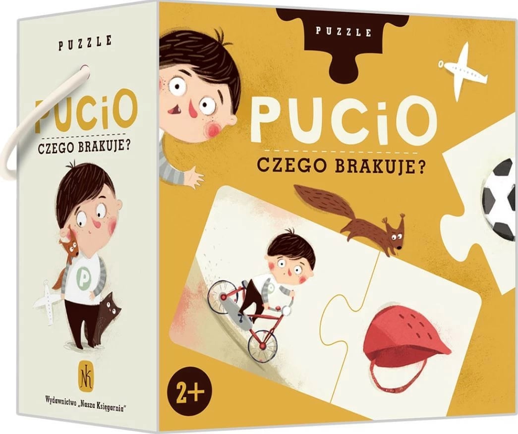 Puzzle për fëmijë Pucio Çka mungon?, 20 pjesë, për djem dhe vajza
