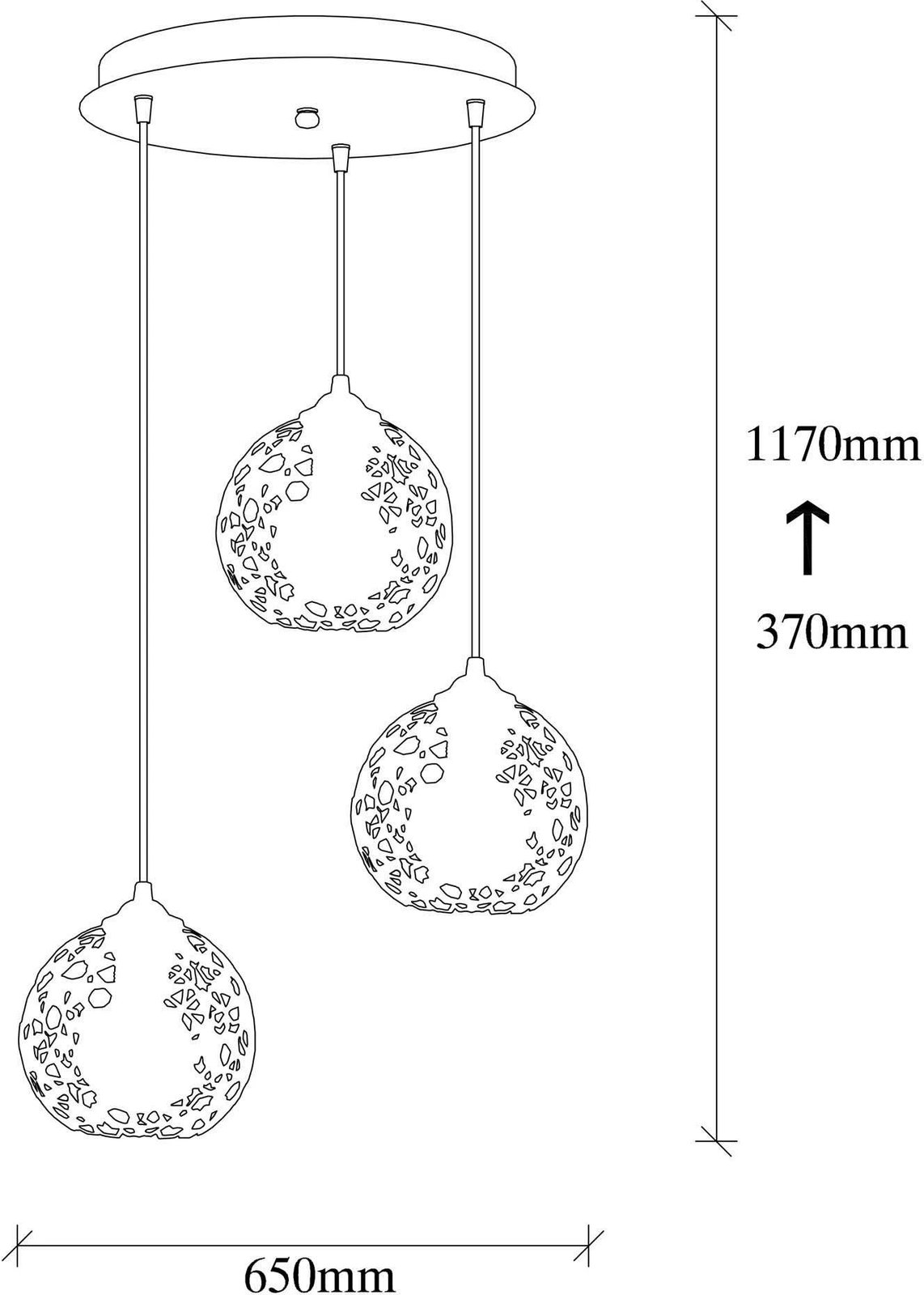 Llambë tavani Opviq Fellini MR-787, e zezë