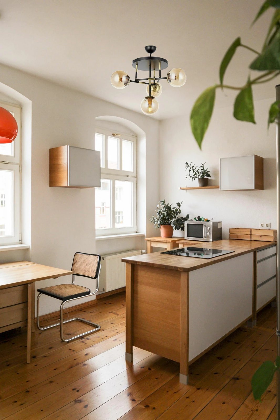 Llambë tavani moderne Opviq, AV-4331-4T-BSY, e zezë dhe ari