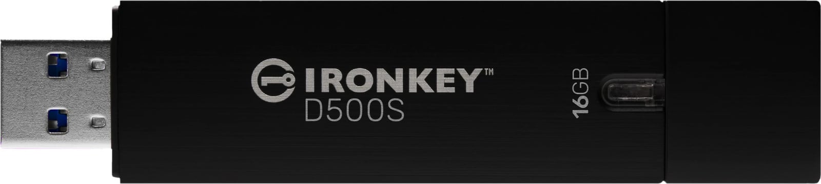 USB Kingston IronKey D500S 16GB, USB 3.2, zi