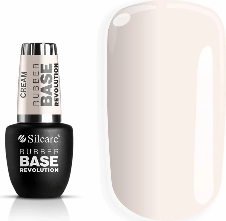 Bazë gome për thonj Silcare Rubber Base Revolution Cream 9ml për femra
