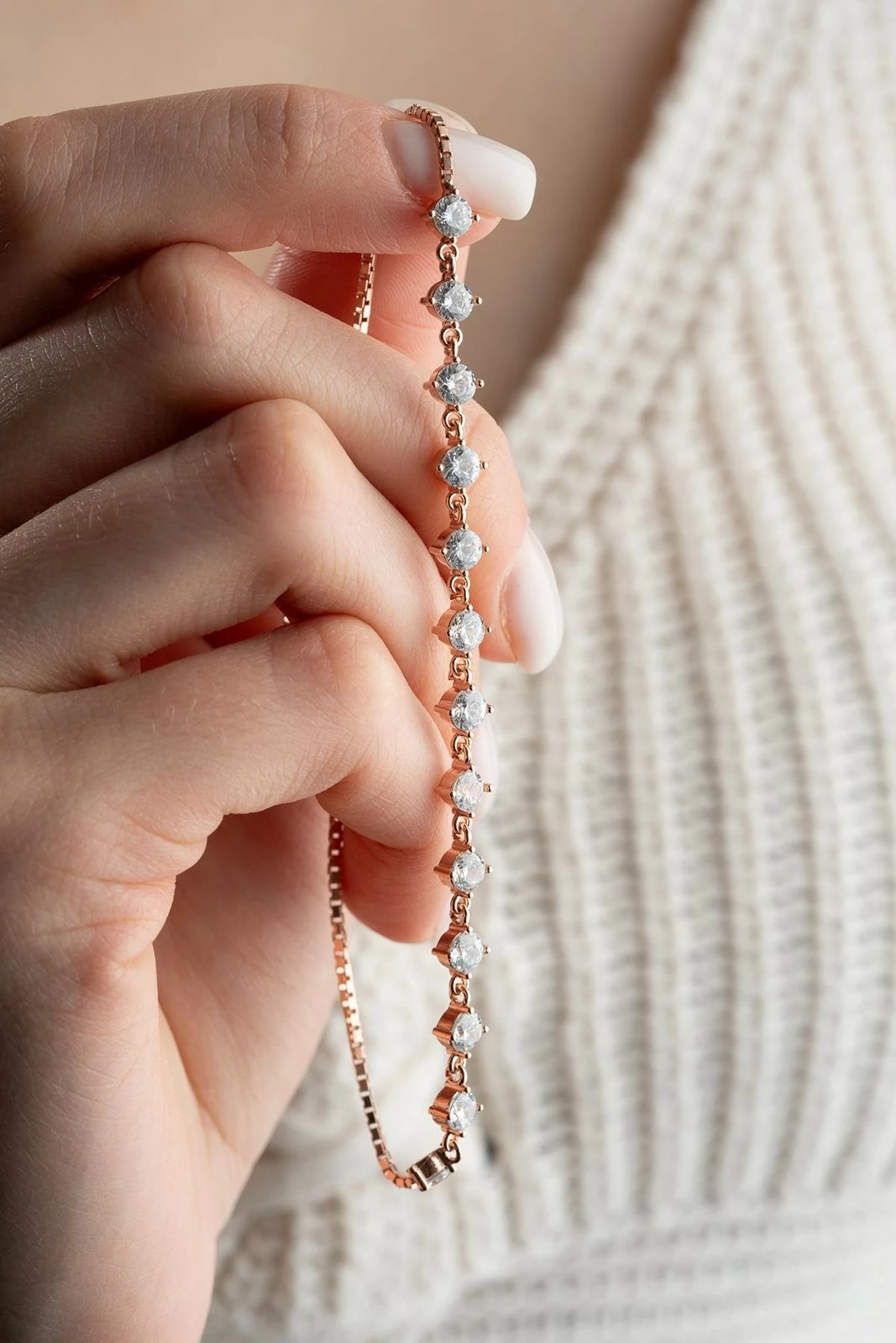 Byzylyk argjendi Jumeon, ngjyrë rozë dhe e bardhë, NRZ999376