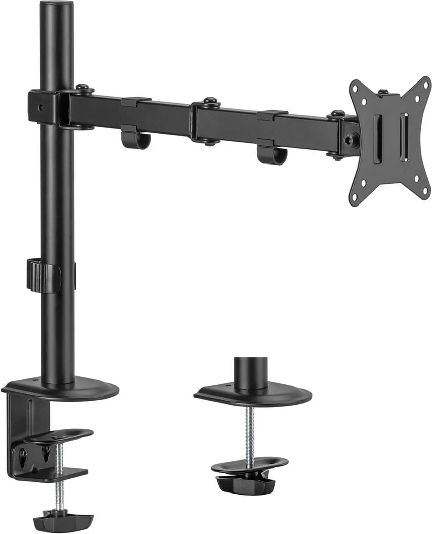 Mbajtëse tavoline për monitor Maclean MC-753N, krah i vetëm, 17-32", VESA 75x75/100x100, e zezë