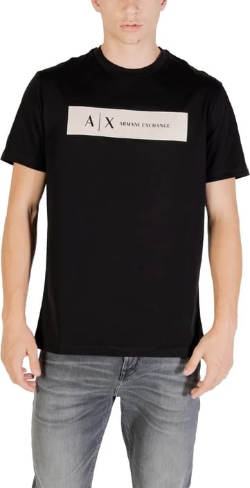 Maicë Armani Exchange për meshkuj, e zezë