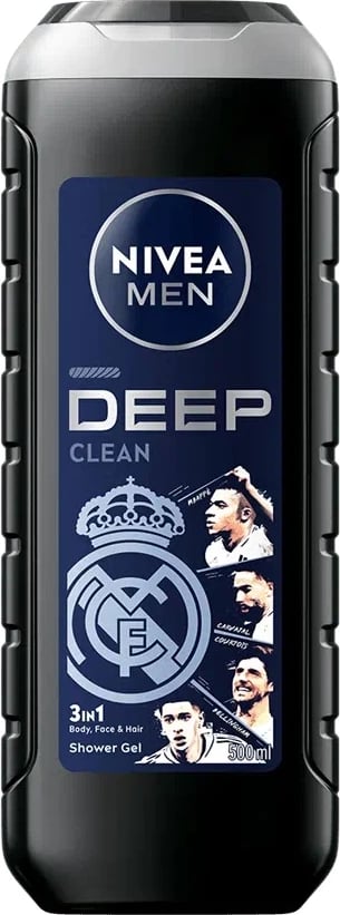 Xhel dushi për meshkuj Nivea Men Deep Clean, 500ml