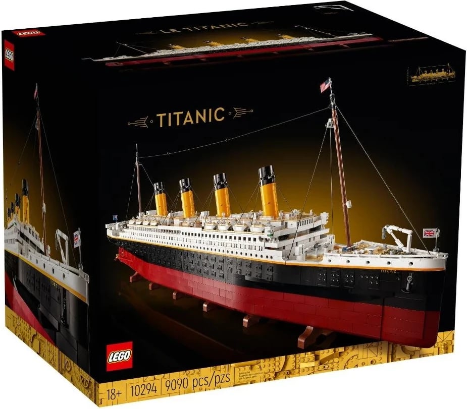 Set LEGO Titanic, 10294, për të rritur, 9090 pjesë