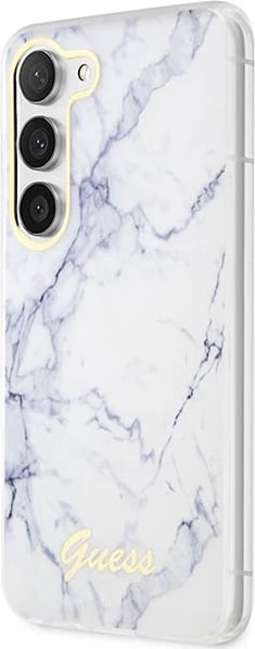 Mbështjellës Guess Marble për Samsung Galaxy S23+ S916, i bardhë, hardcase Mbështjellës Guess Marble për Samsung Galaxy S23+ S916, i bardhë, hardcase