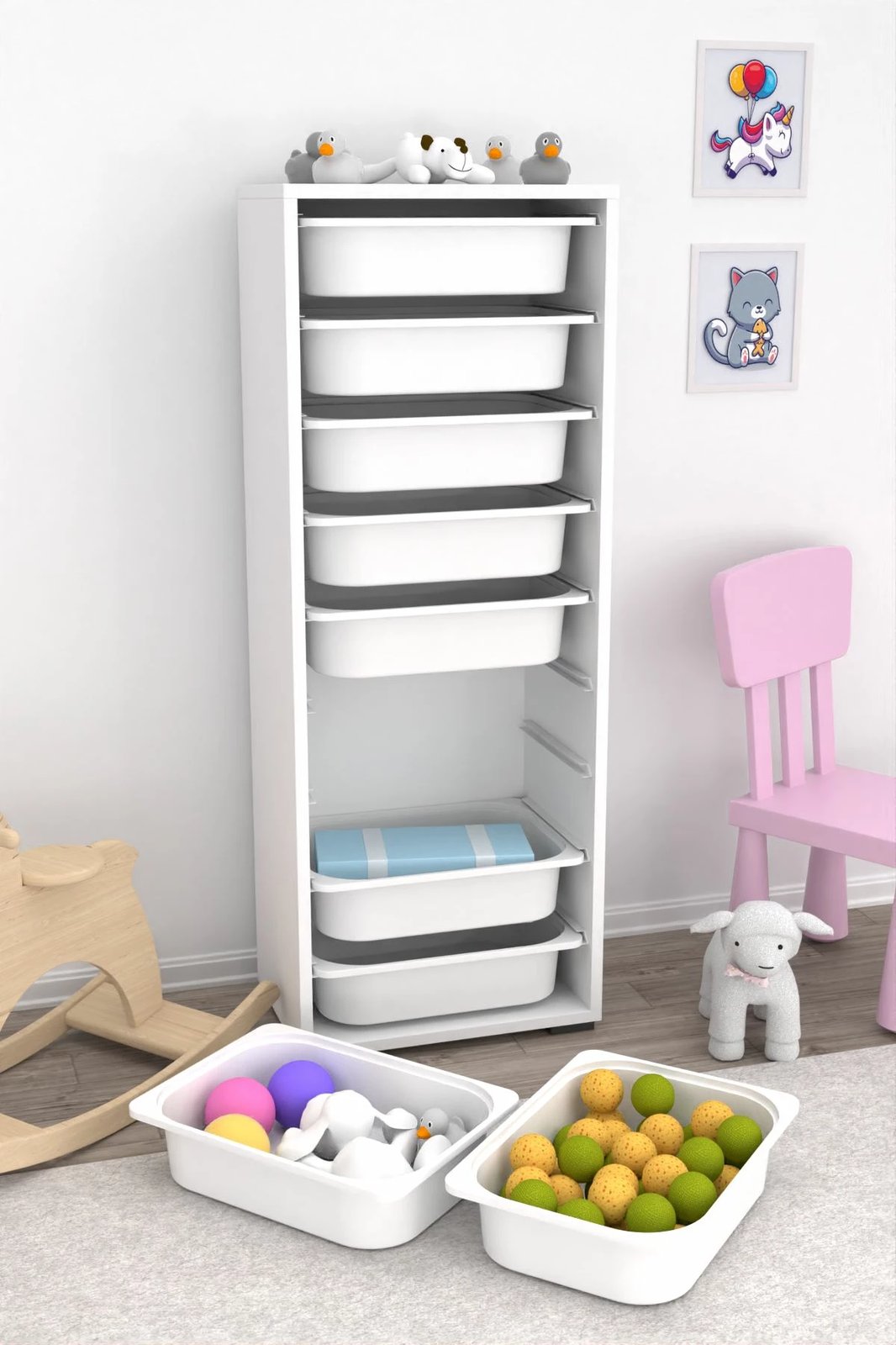 Dollap multifunksional Hanah Home, Zola 9N, i bardhë