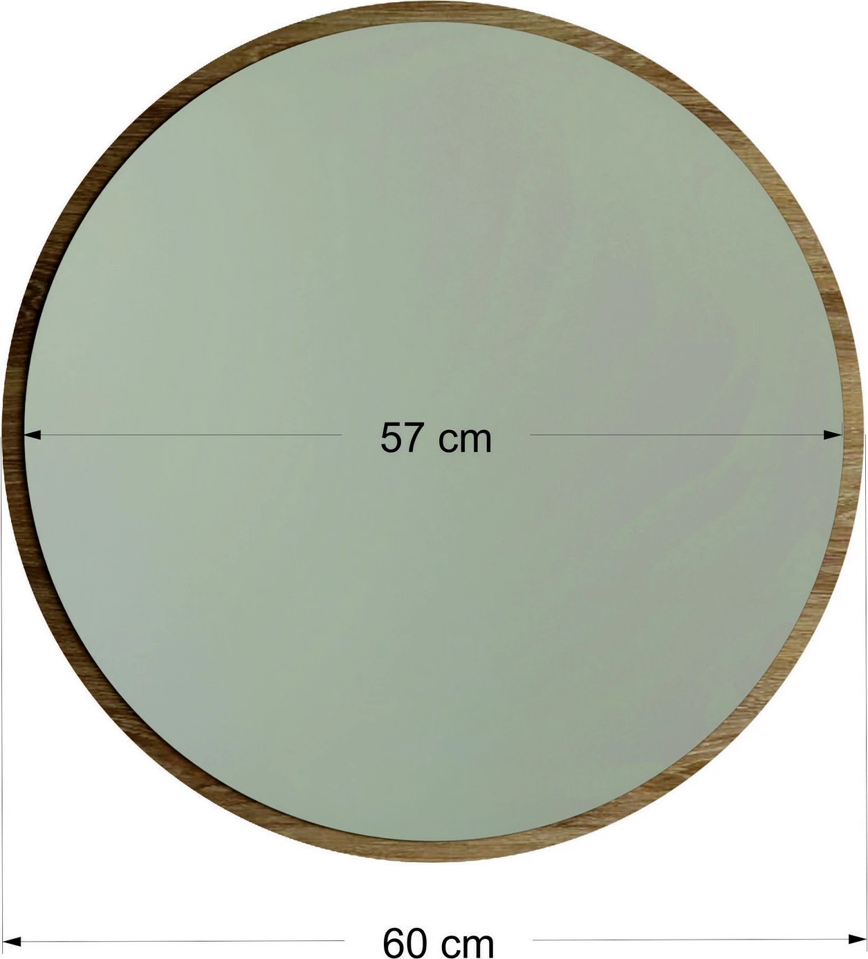 Aynë dekorative e rrumbullakët, ngjyrë arre, Hanah Home, A707