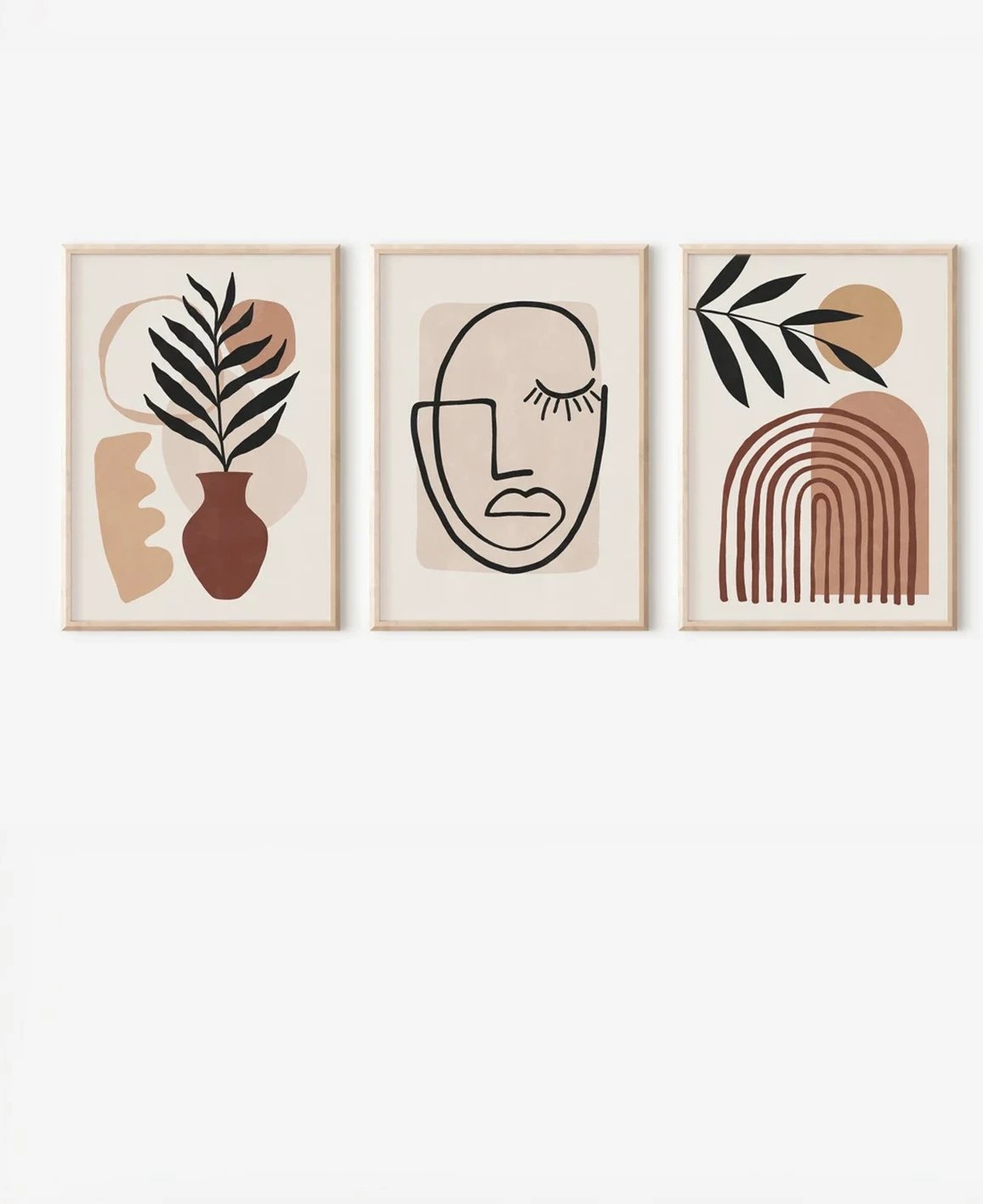 Pikturë dekorative me kornizë (3 copë), Wallity, 3Dartsohoset69