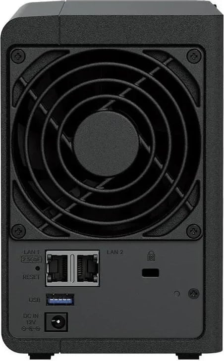 NAS Synology DS225+ 2GB RAM, 2 slota, 2x RJ-45, 2x USB 3.2 Gen 2