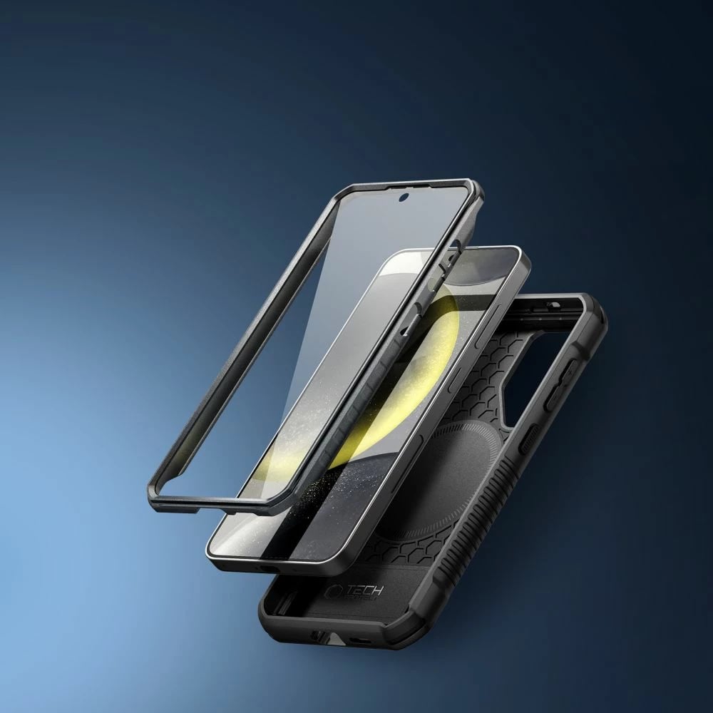 Mbështjellës Tech-Protect Kevlar MagSafe+ për Samsung Galaxy S24+, i zi