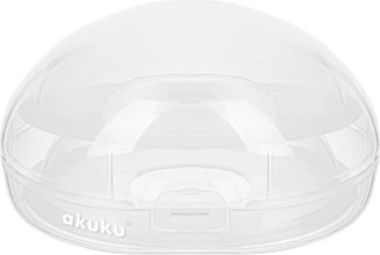 Guaska laktacioni, AKUKU, silikon pa BPA, transparente, set 2 copë