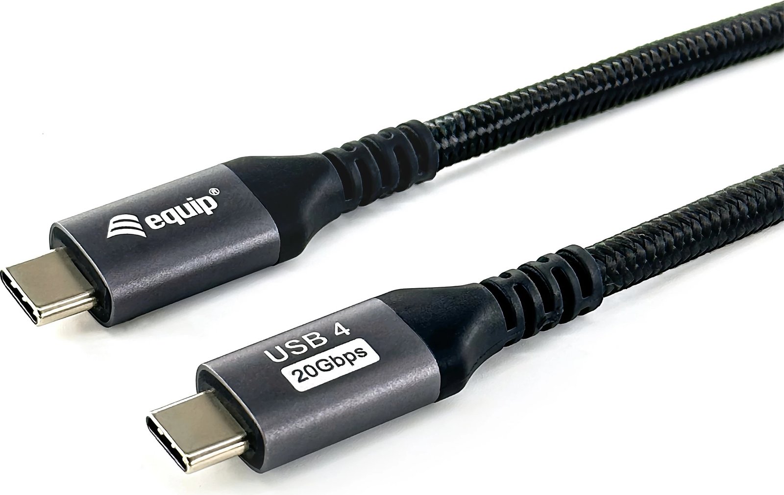 Kabëll USB4 Gen 2x2 Type-C në Type-C Equip 128382, 2m, 20Gbps, 100W, e zezë