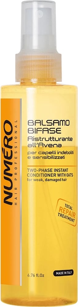Kondicioner dy-fazor pa shpëlarje për femra NUMERO me tërshërë, 200ml