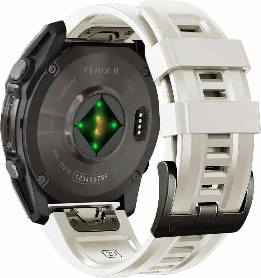 Rrip silikoni Tech-Protect për Garmin Fenix 5S/5S Plus/6S/6S Pro/7S/8 (43mm), Titanic