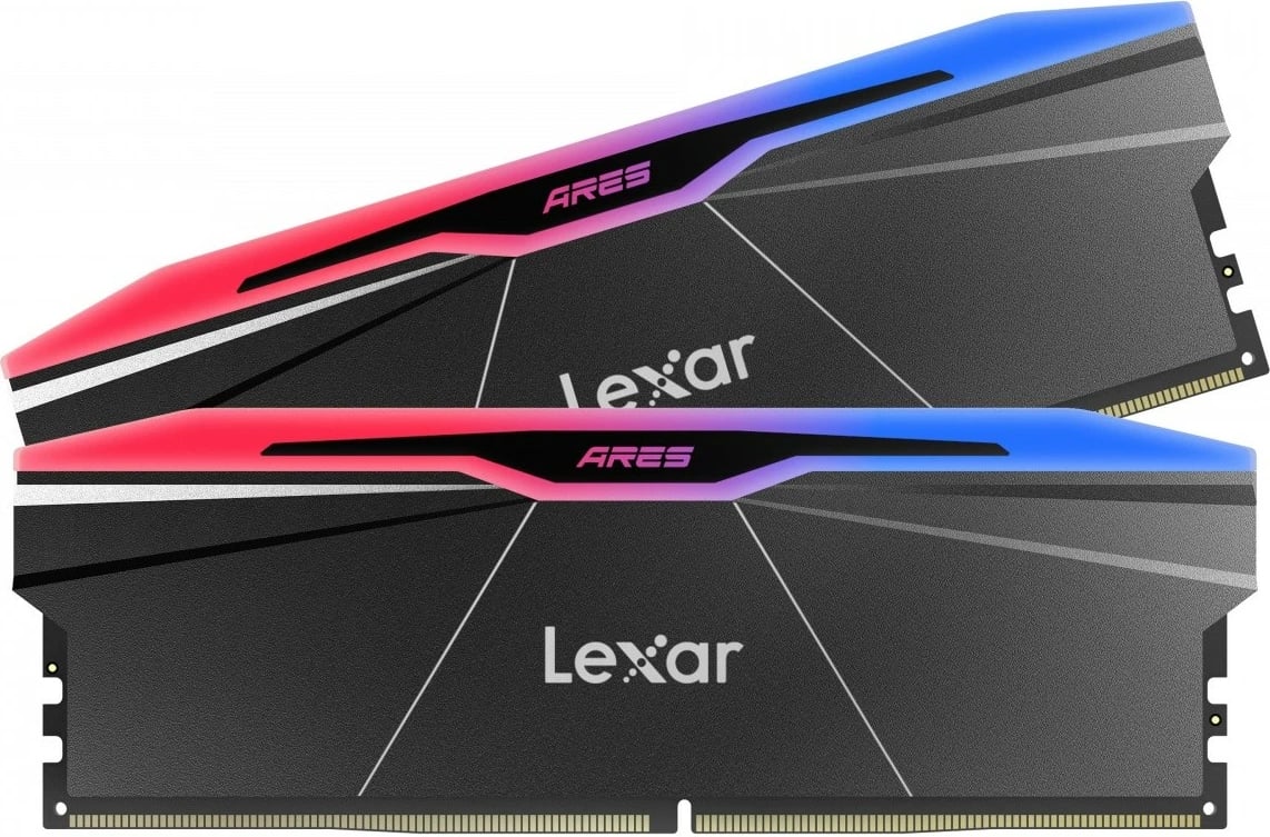 RAM Memorje Lexar ARES RGB DDR5, 32GB (2x16GB), 6000MHz, CL26, E zezë
