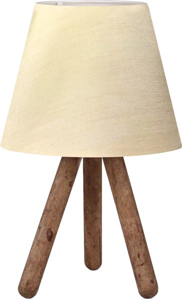Llambë tavoline PWL-1071 Ε27 bezhë-arrë D22x32cm