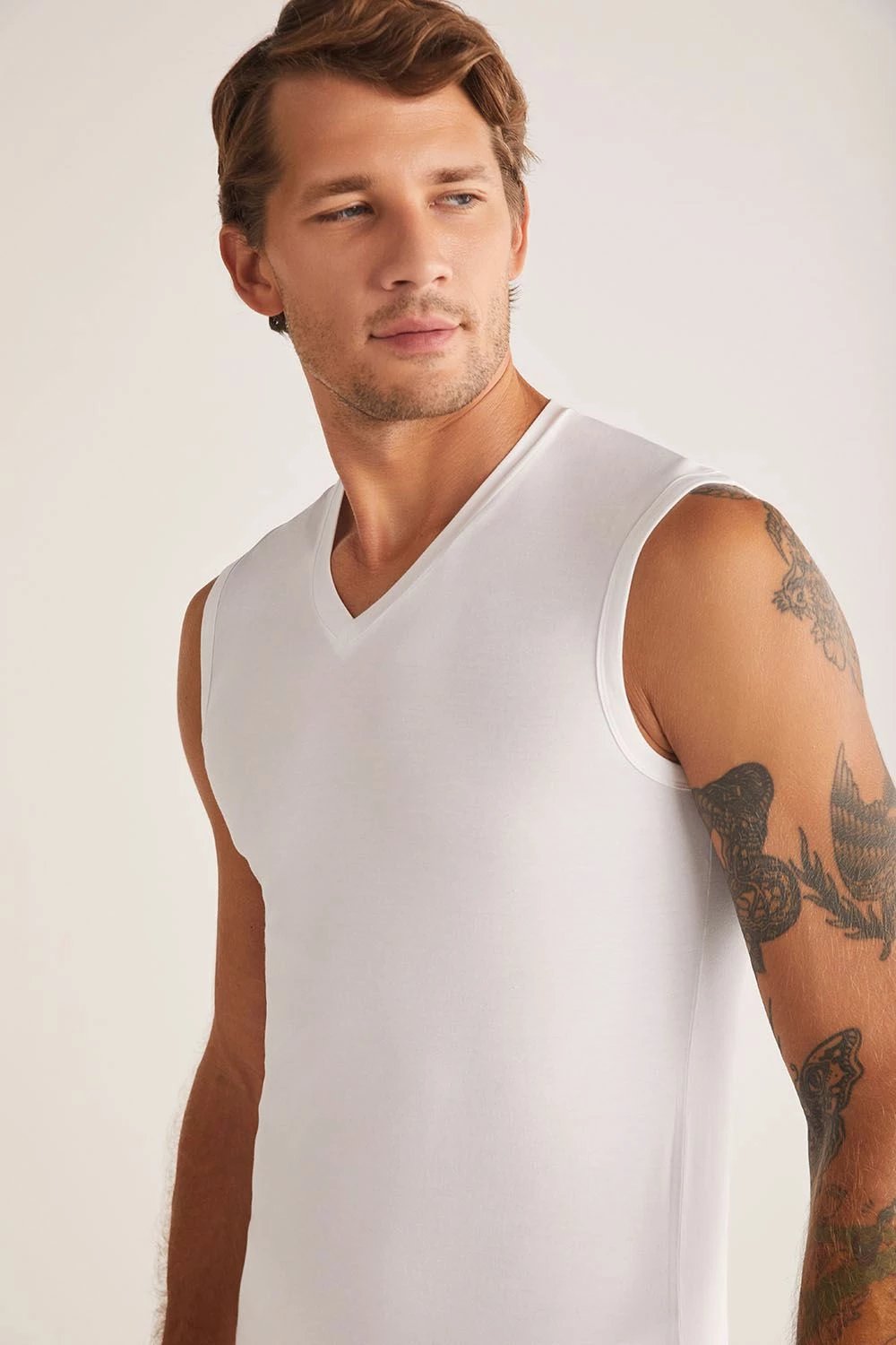 Fanellë e brendshme për meshkuj Jumeon, e bardhë, 1C11CEAK131.001.C00018