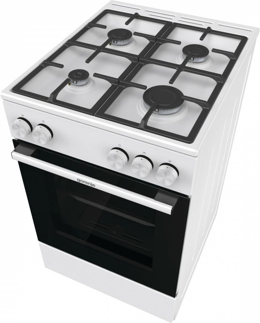 Shporet me gaz Gorenje GG5A10WFFM, 70 L, 50 cm, 4 zona, klasa A, e bardhë