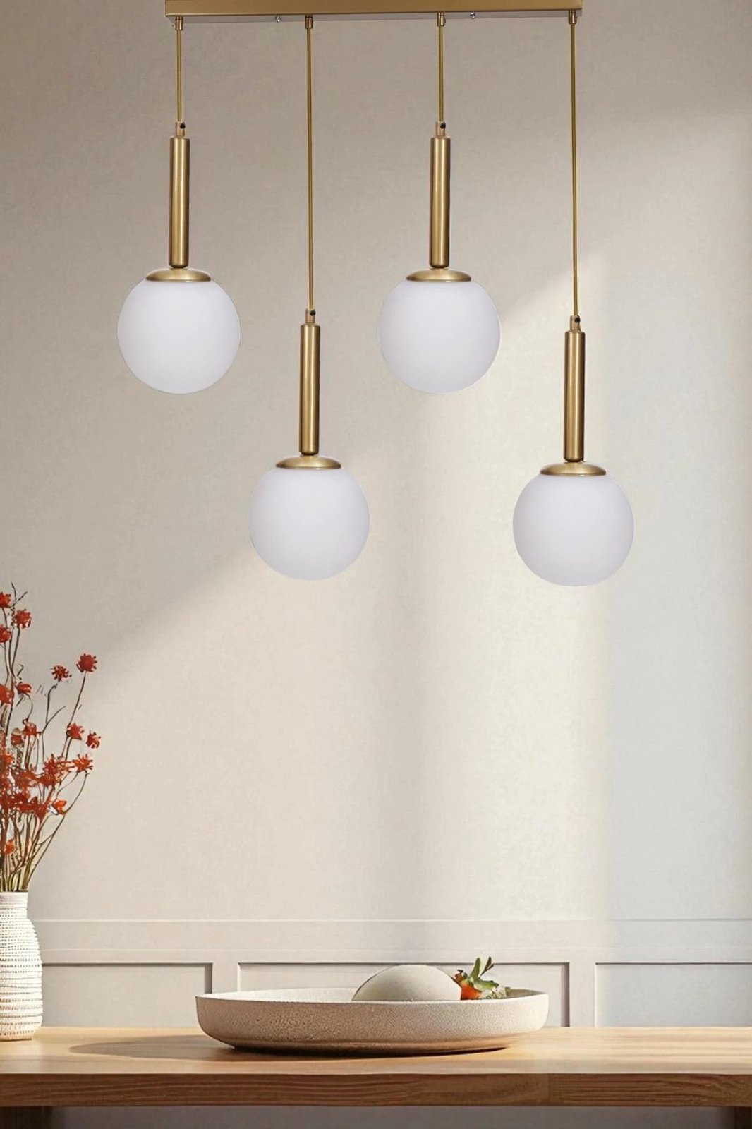 Llambadar Opviq, i bardhë dhe ari, 9055-6