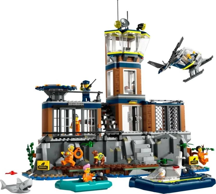 Set ndërtimi LEGO City Prison Island 60419, 980 pjesë, plastikë