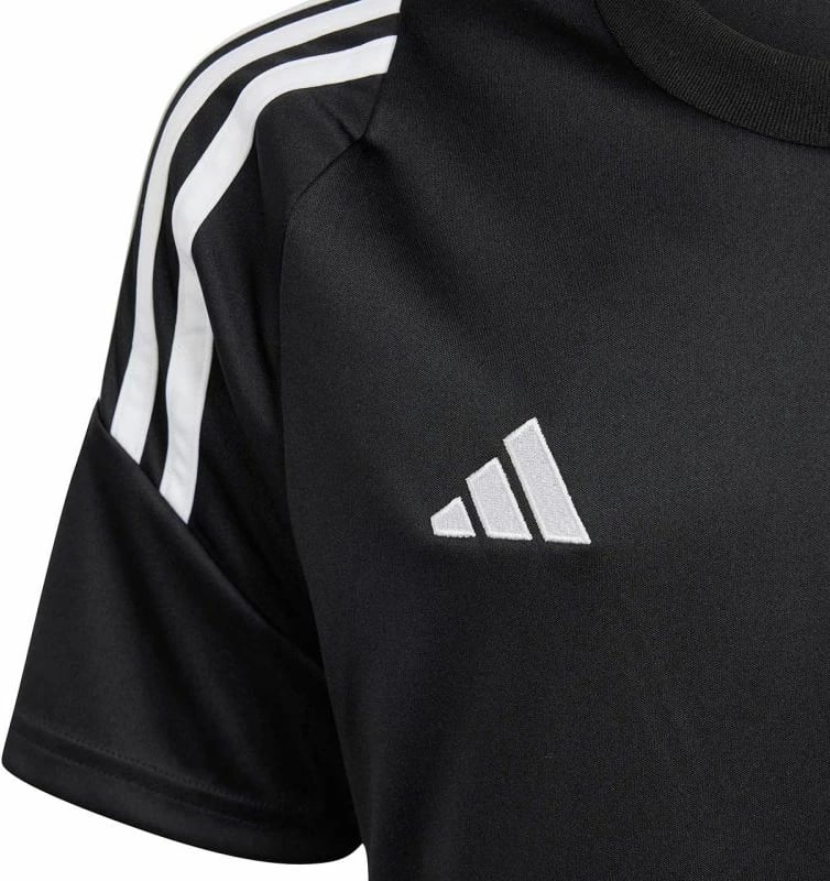 Fanellë futbolli për fëmijë adidas Tiro 24, e bardhë me të zeza