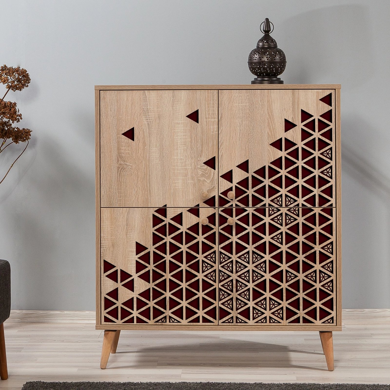 Dollap shumëpërdorimësh, ngjyrë lisi Sonoma, Multilux-122