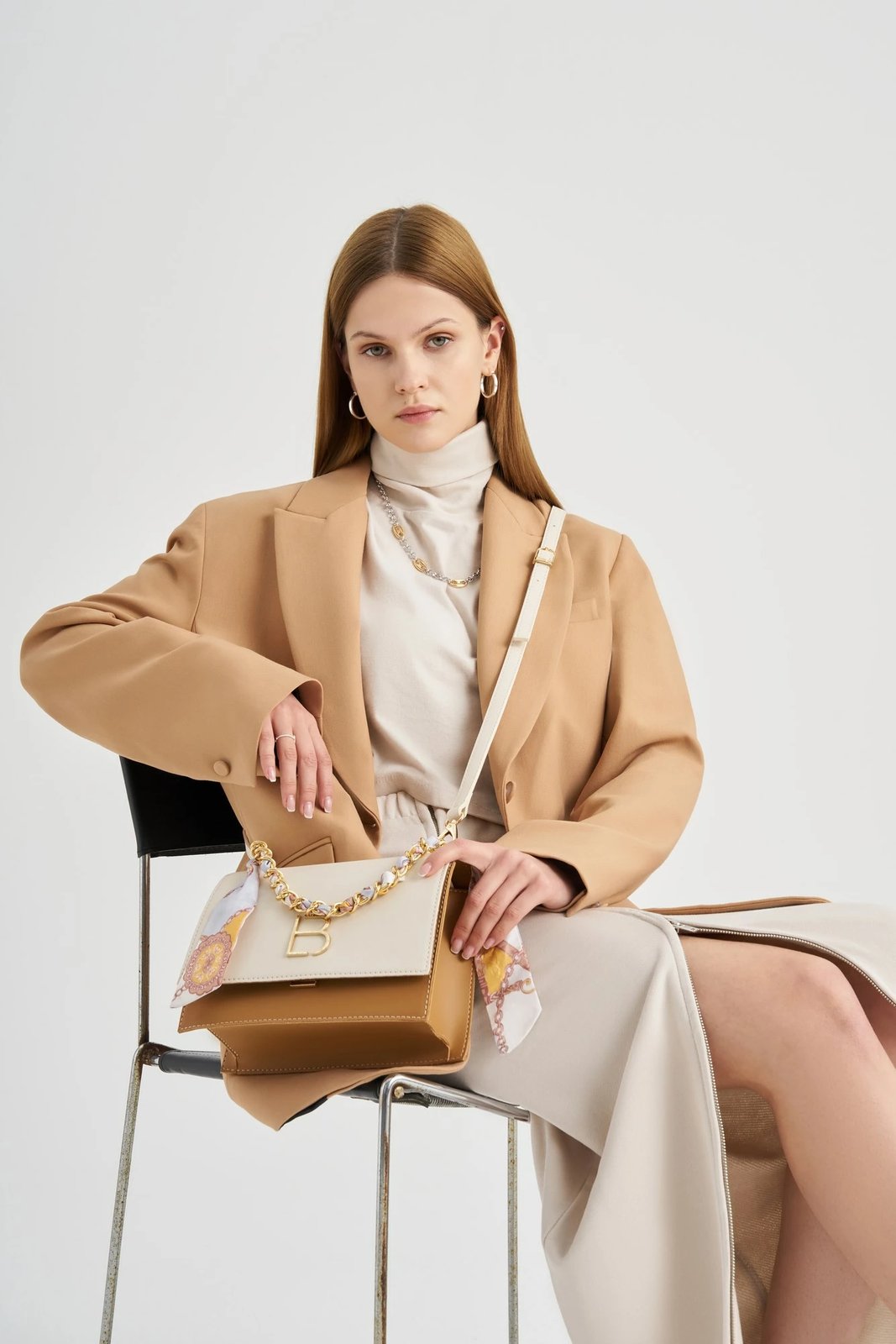 Çantë crossbody Lucky Bees, krem, kafe e hapur, 918 Çantë crossbody Lucky Bees, krem, kafe e hapur, 918