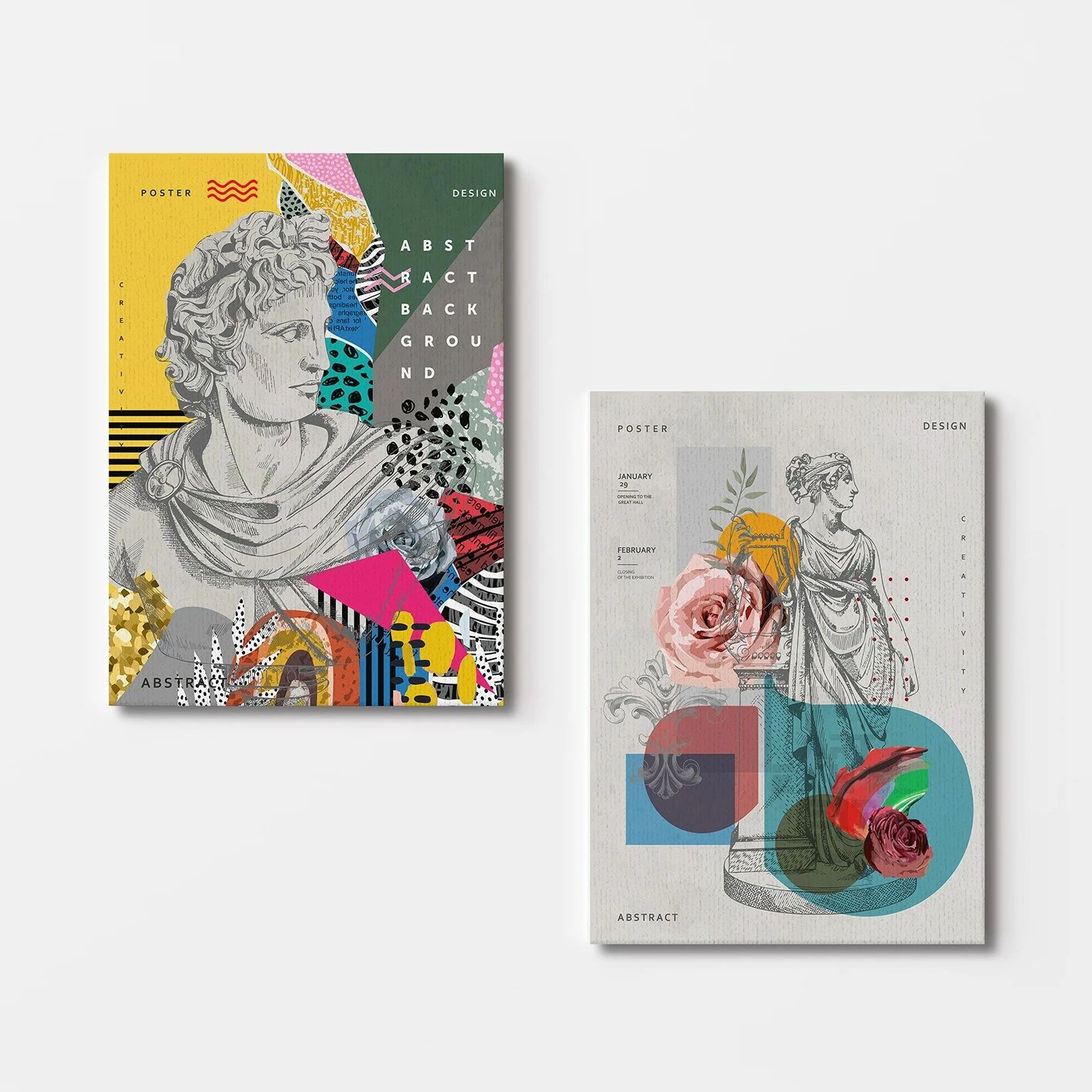 Pikturë dekorative në kanavacë (2 copë), Wallity, 2KNV4311, 50x70