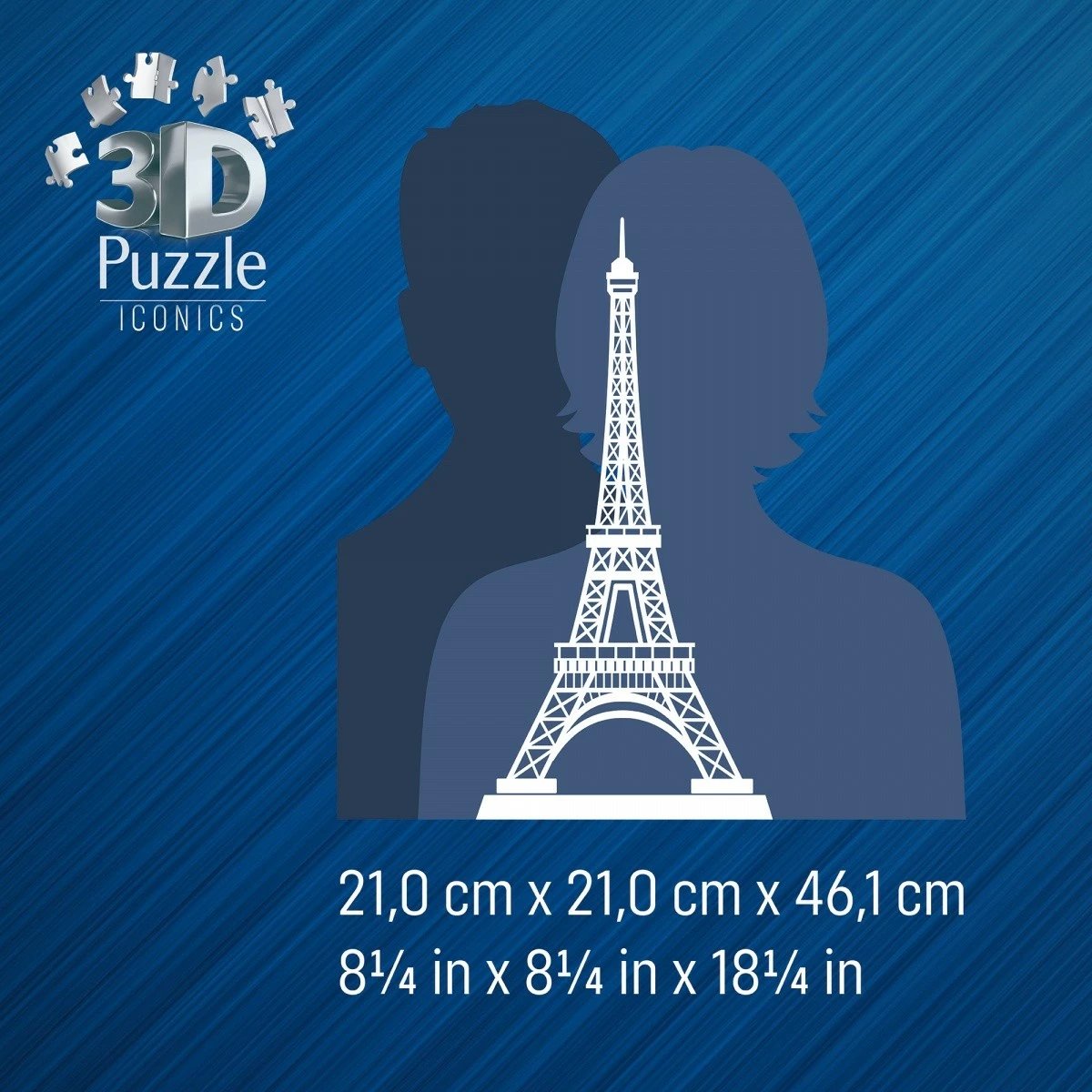 Puzzle 3D Ravensburger Eiffel Tower, 243 pjesë, plastikë