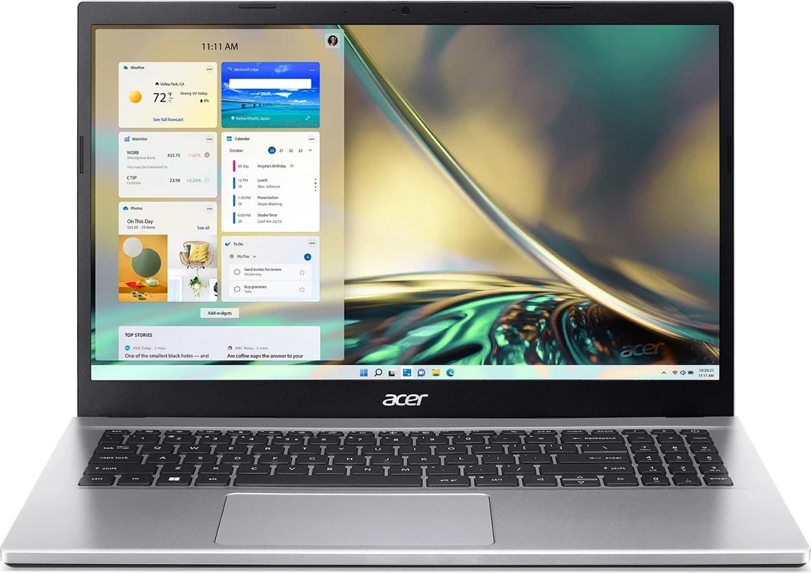 Laptop Acer Aspire 3 A315-59-53ER, 15.6' Full HD, Intel® Core™ i5, 8 GB RAM, 256 GB SSD, Argjendtë