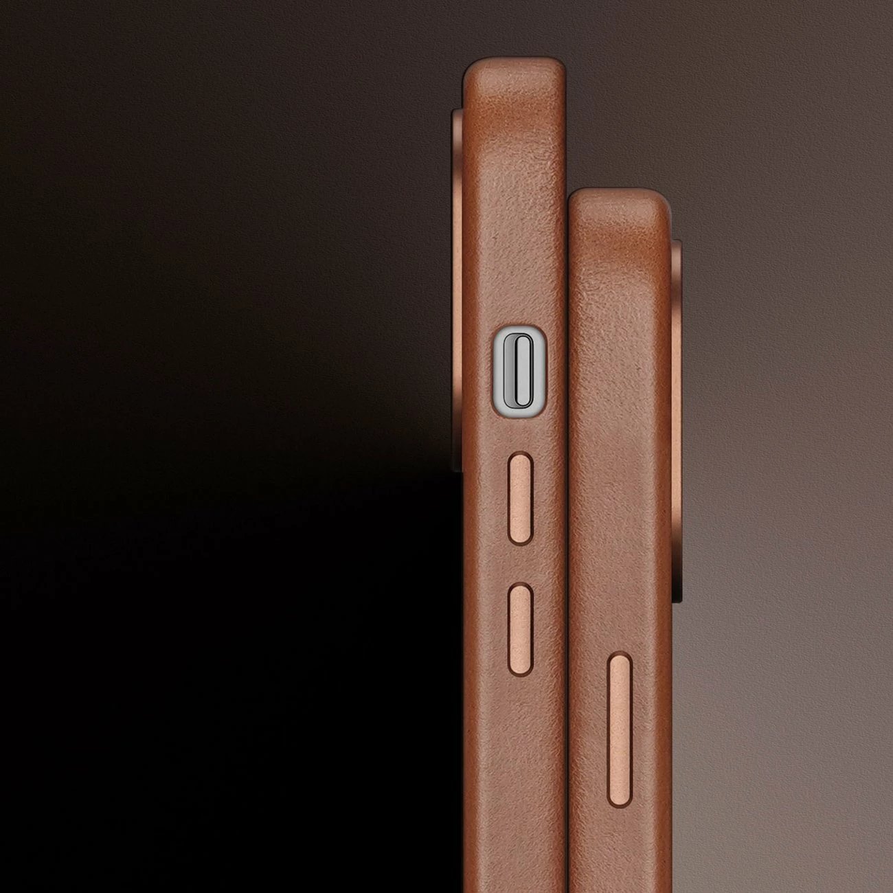 Mbështjellës Dux Ducis Naples për iPhone 14 Plus, lëkurë, MagSafe, Kafe