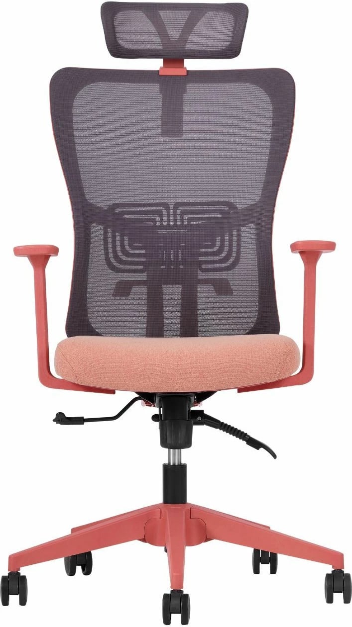 Karrige zyre ergonomike, ngjyrë salmon, Skye Decor, 126 cm