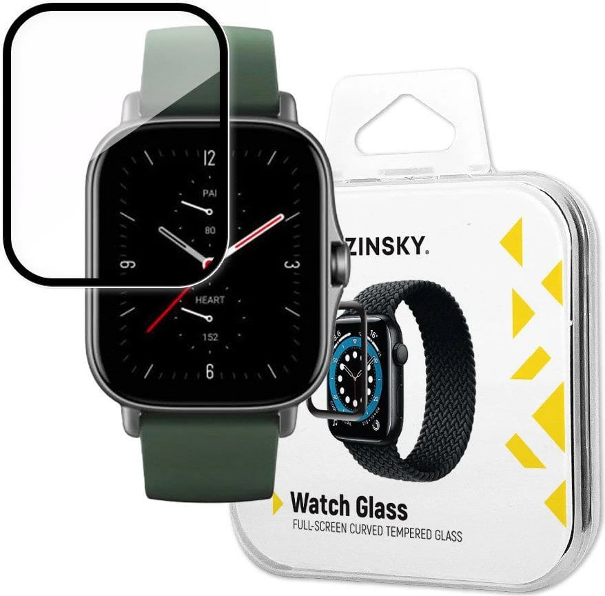 Xham mbrojtës hibrid për smartwatch Wozinsky Watch Glass për Xiaomi Amazfit GTS 2E, Zi