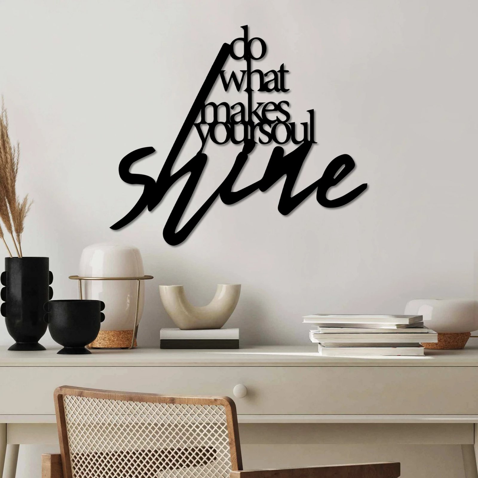 Aksesor dekorativ metalik për mur, Wallity, Makes Shine