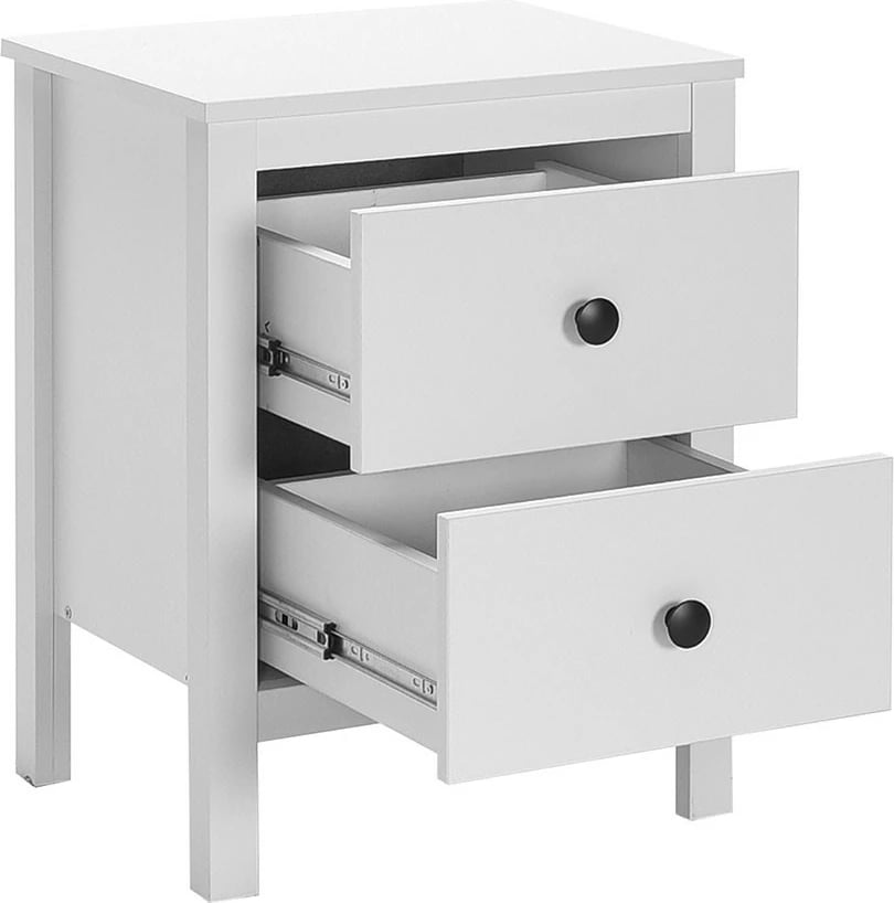 Komodinë Hanah Home, Kmd-992-Bb-1, ngjyrë e bardhë