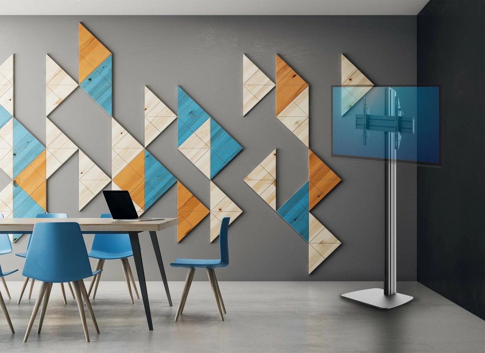 Qëndrim monitori Edbak STDV100, 40-75 inç, VESA 100x100 - 600x400, 80 kg, i zi