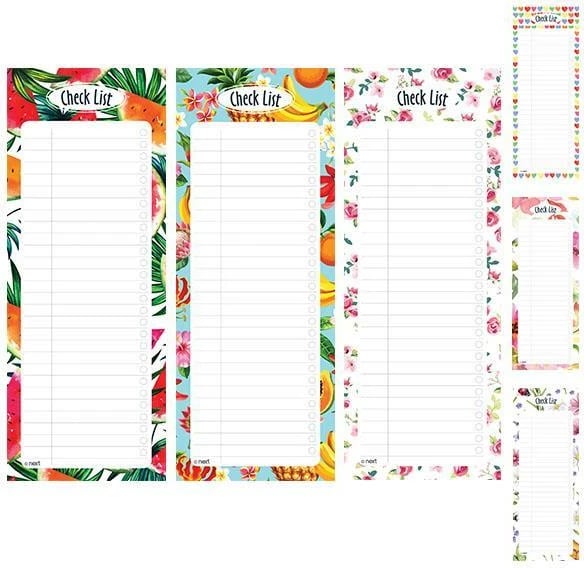 Checklist NEXT me magnet, 8x20cm, 50 fletë, 6 copë