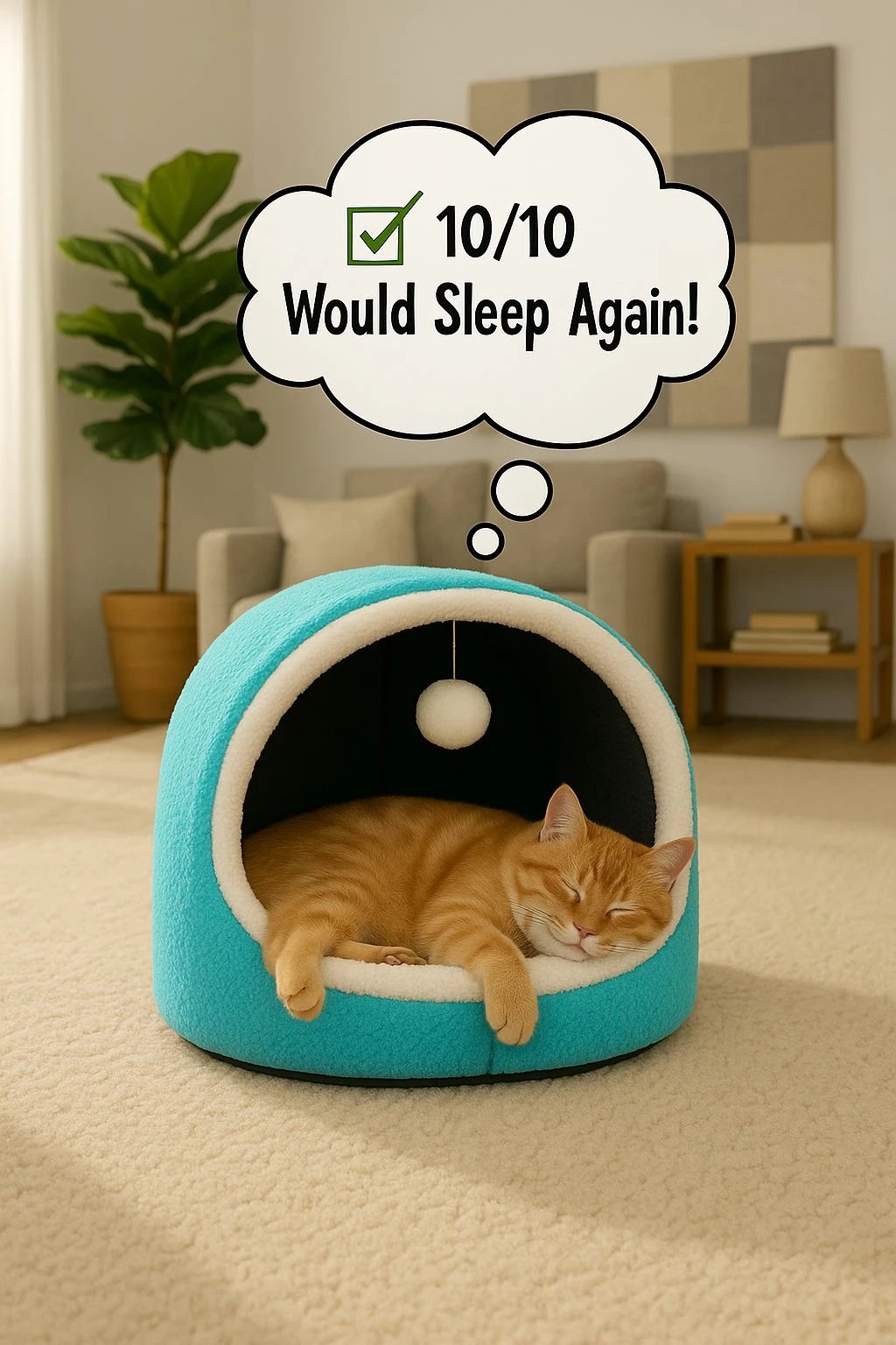 Shtrat për mace Alaska, ngjyrë kaltër, Paws & Whiskers