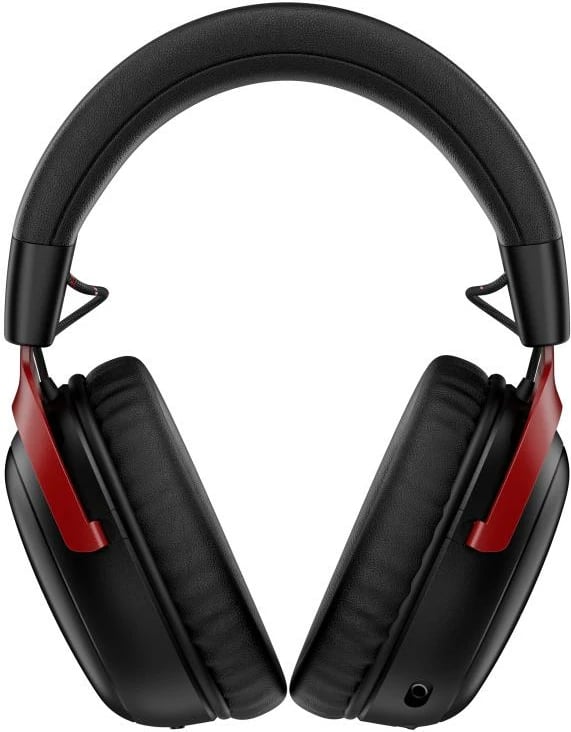Kufje me mikrofon HyperX Cloud III S Wireless A59Z0AA, pa kabllo 2.4 GHz + Bluetooth, DTS Headphone:X, drejtues 53mm, bateri deri 200h, e zezë/e kuqe