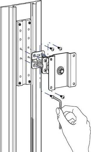 Komplet mbajtëse Ergotron Track Mount, alumini
