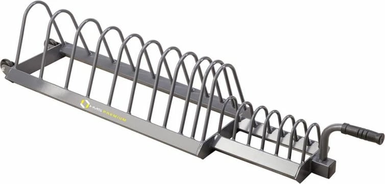 Karrocë peshash HMS për palestër, ngjyrë çeliku