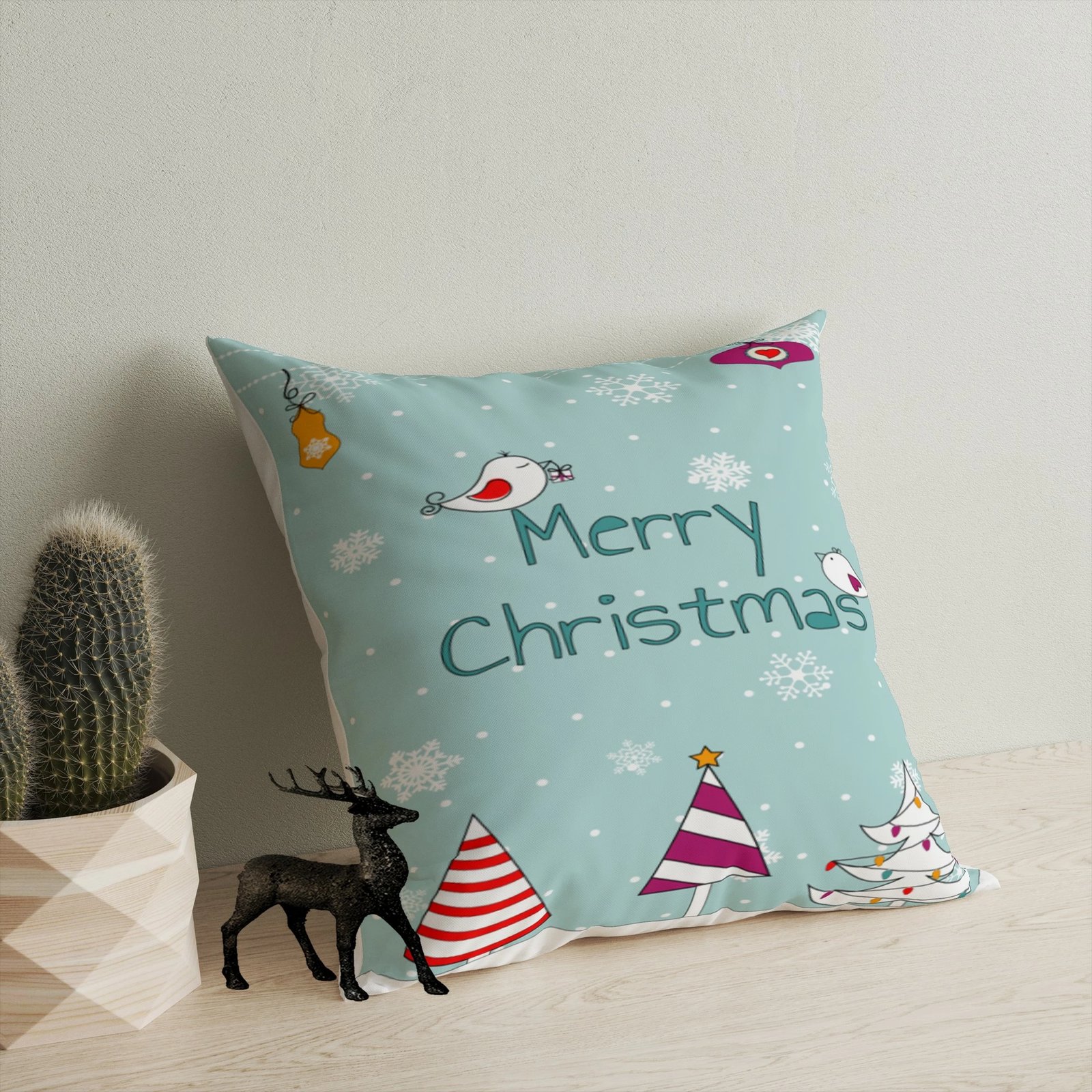 Jastëk dekorativ, shumëngjyrësh, Evila Originals, YY202342, 43x43cm