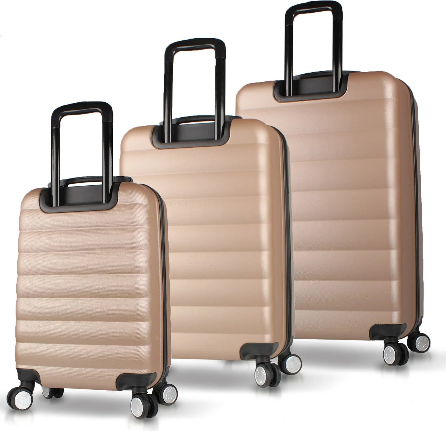 Set valixhesh (3 copë), ngjyrë ari, Zoozie Bags, 6414